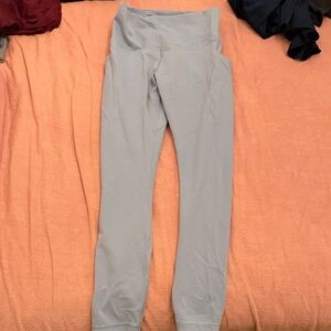 Light Blue Lululemon High-Waisted Leggings